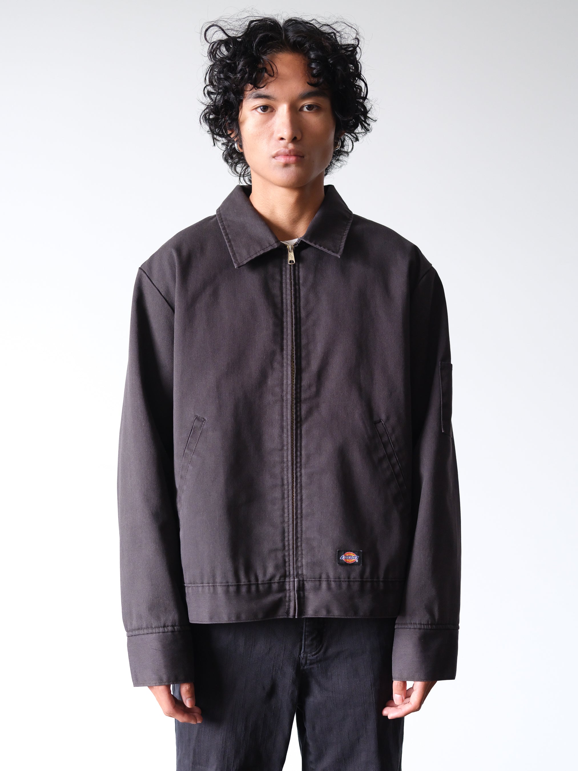 2000s Dickies Faded Black Work Jacket – Ametora