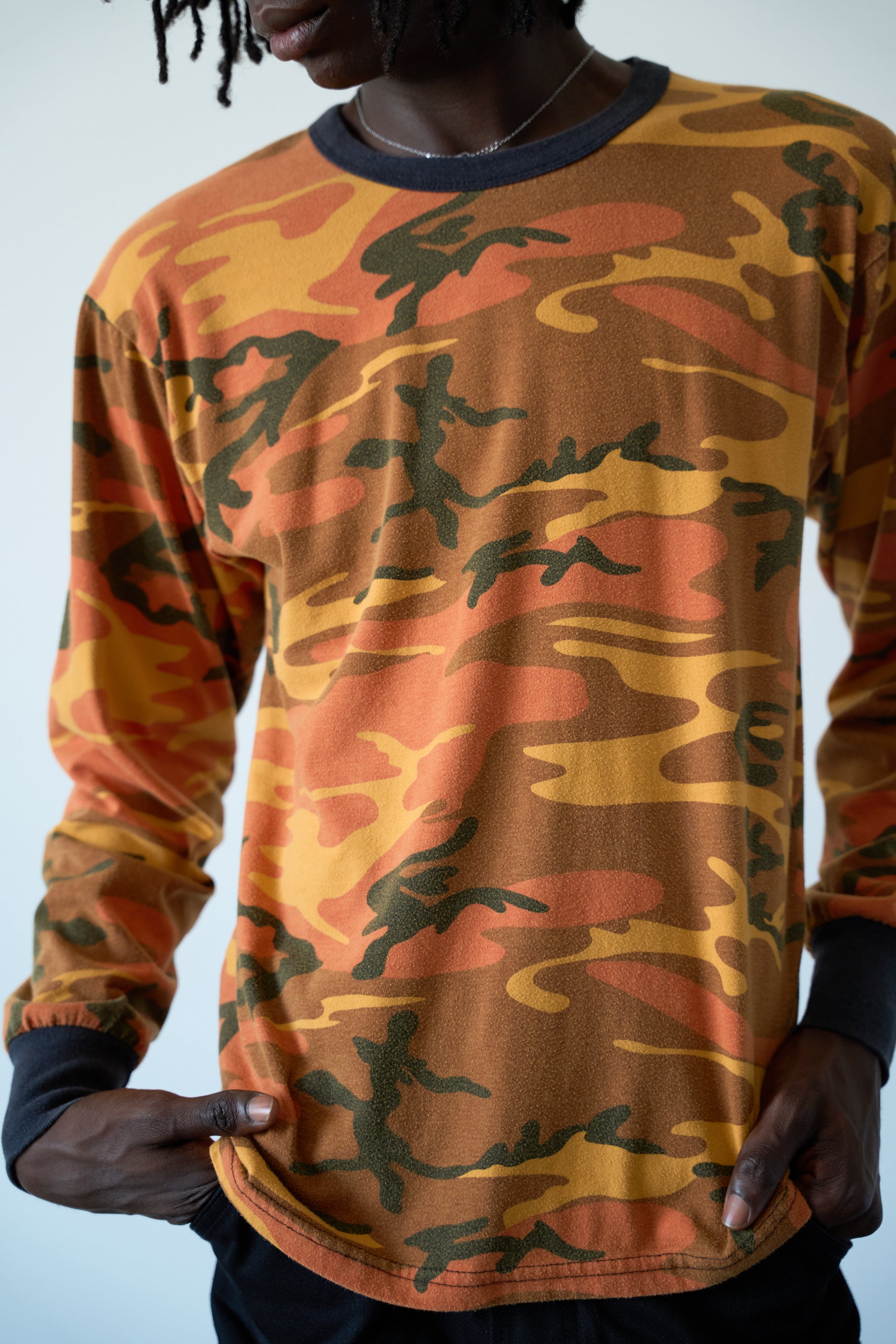 2000s Lost In Translation Style Camo Long Sleeve – Ametora