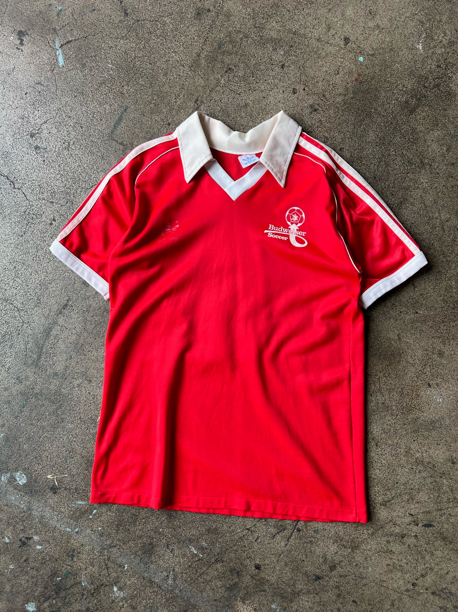 00s adidas FCP Budweiser サッカーシャツ レッド　M 1970s Adidas Budweiser Soccer Jersey – Ametora