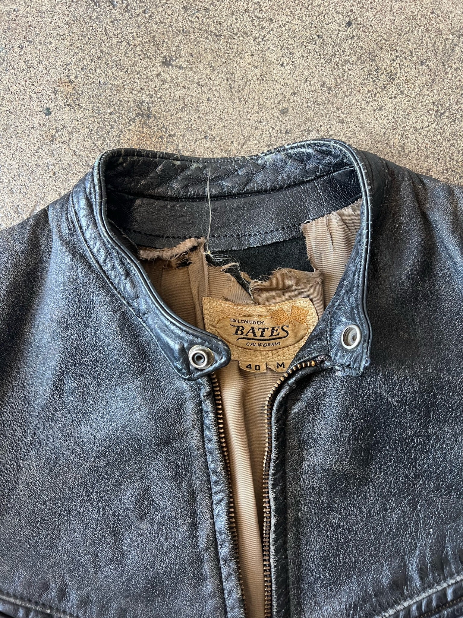 1960s Bates Moto Leather Stripe Jacket – Ametora