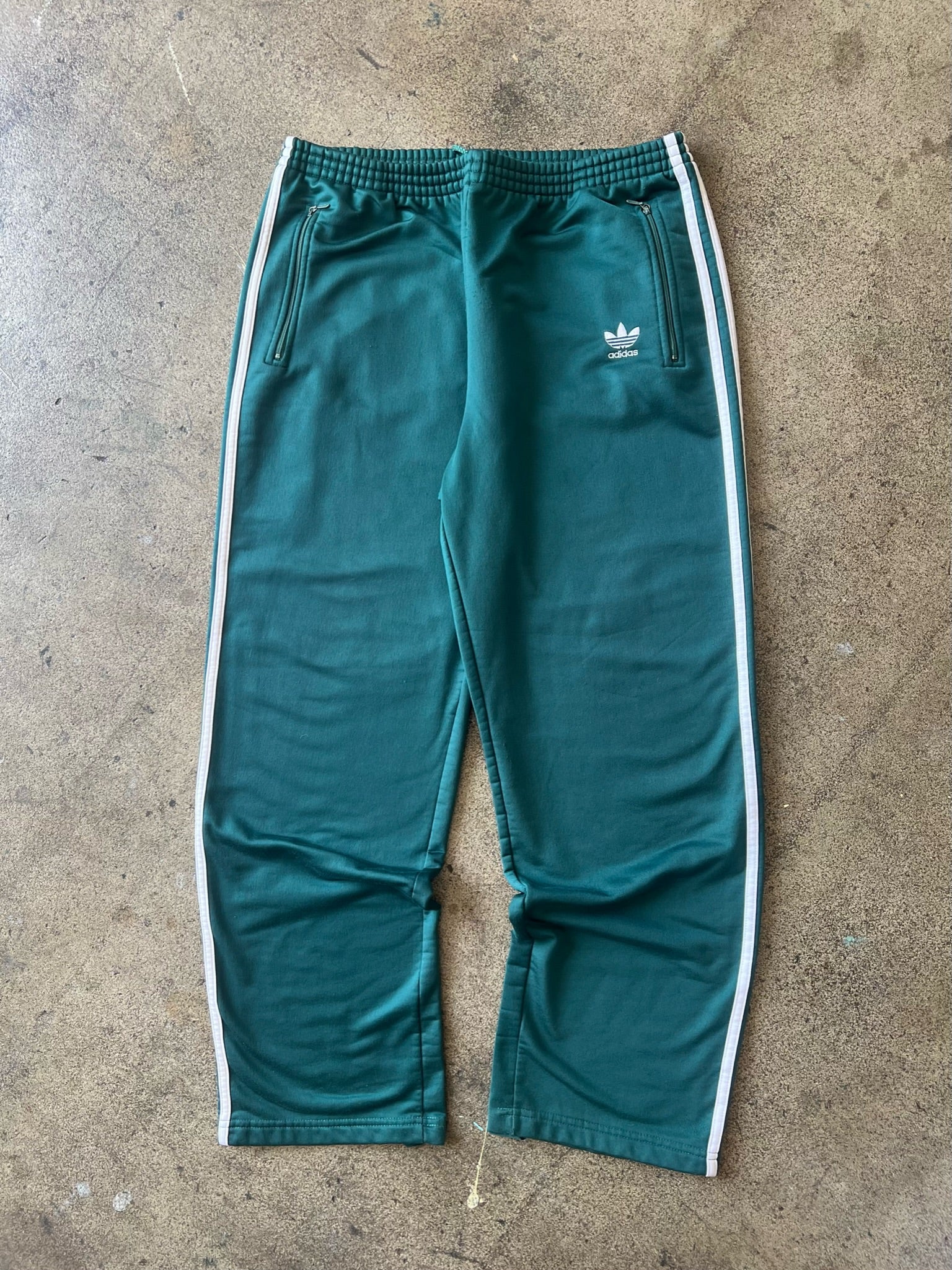 mens green adidas track pants