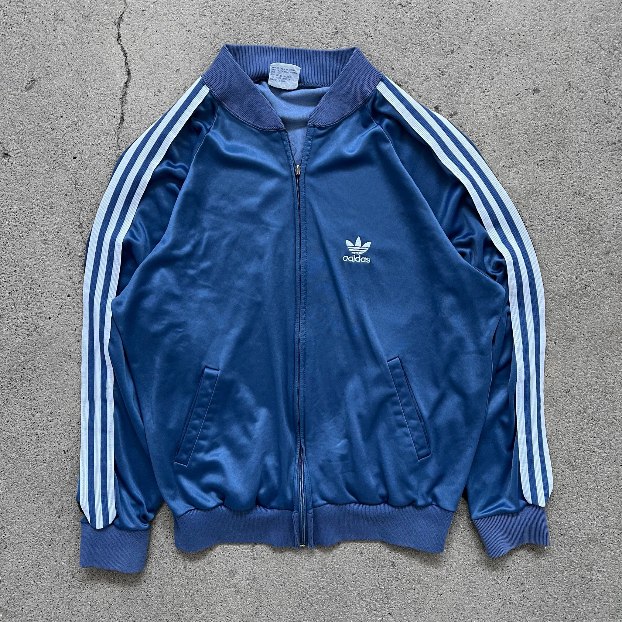 1980s Adidas Faded Blue Track Jacket