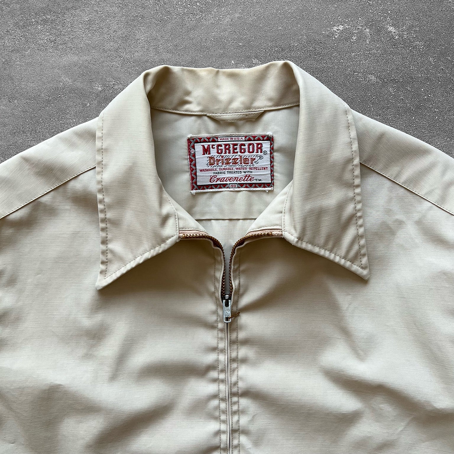 1960s McGregor Drizzler Jacket Cream