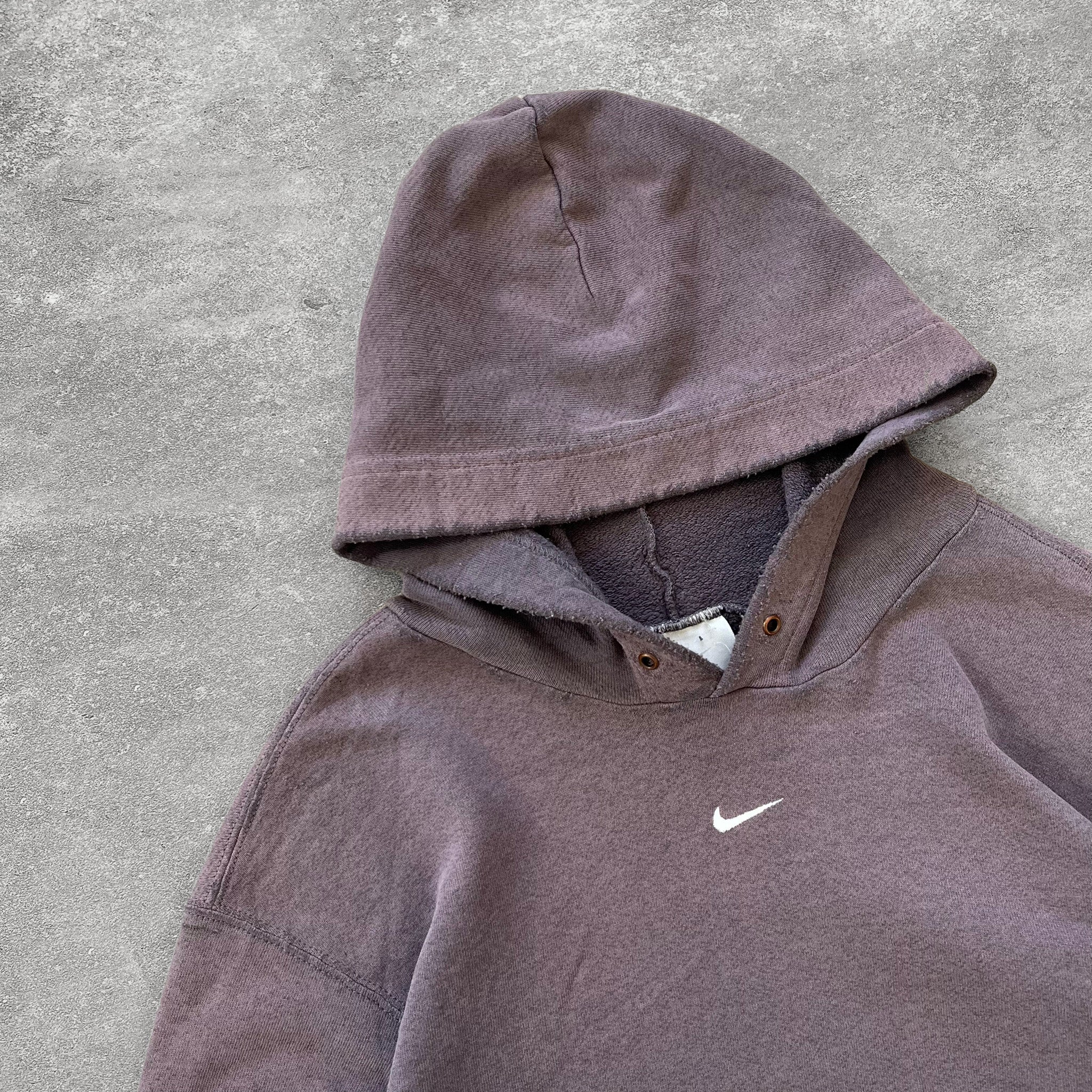 2000s Nike Center Swoosh Faded Hoodie