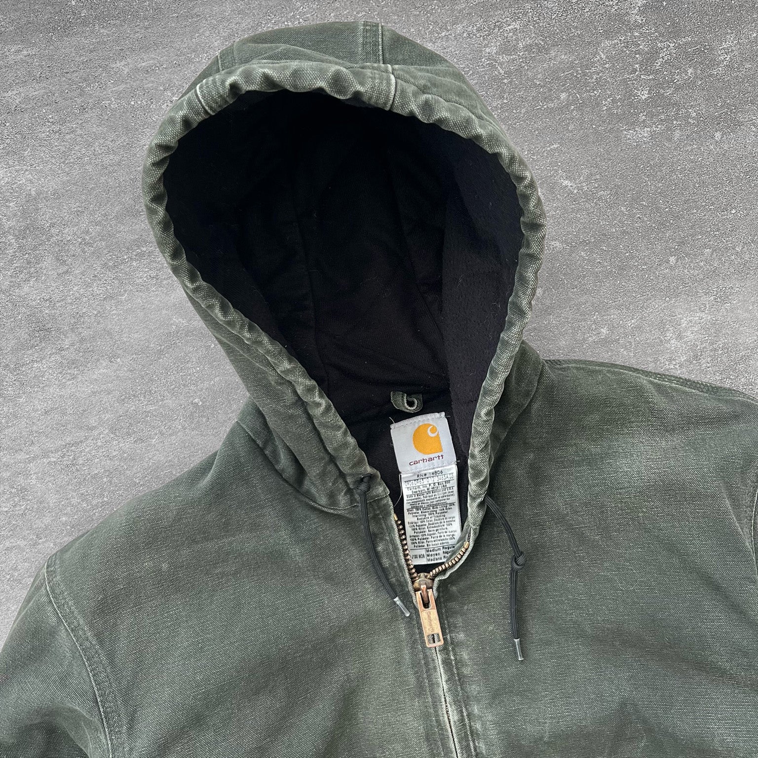 90'S Carhartt Active Jacket Duck Full Zip Parka Made in USA Men's M Size Vintage /eaa511969