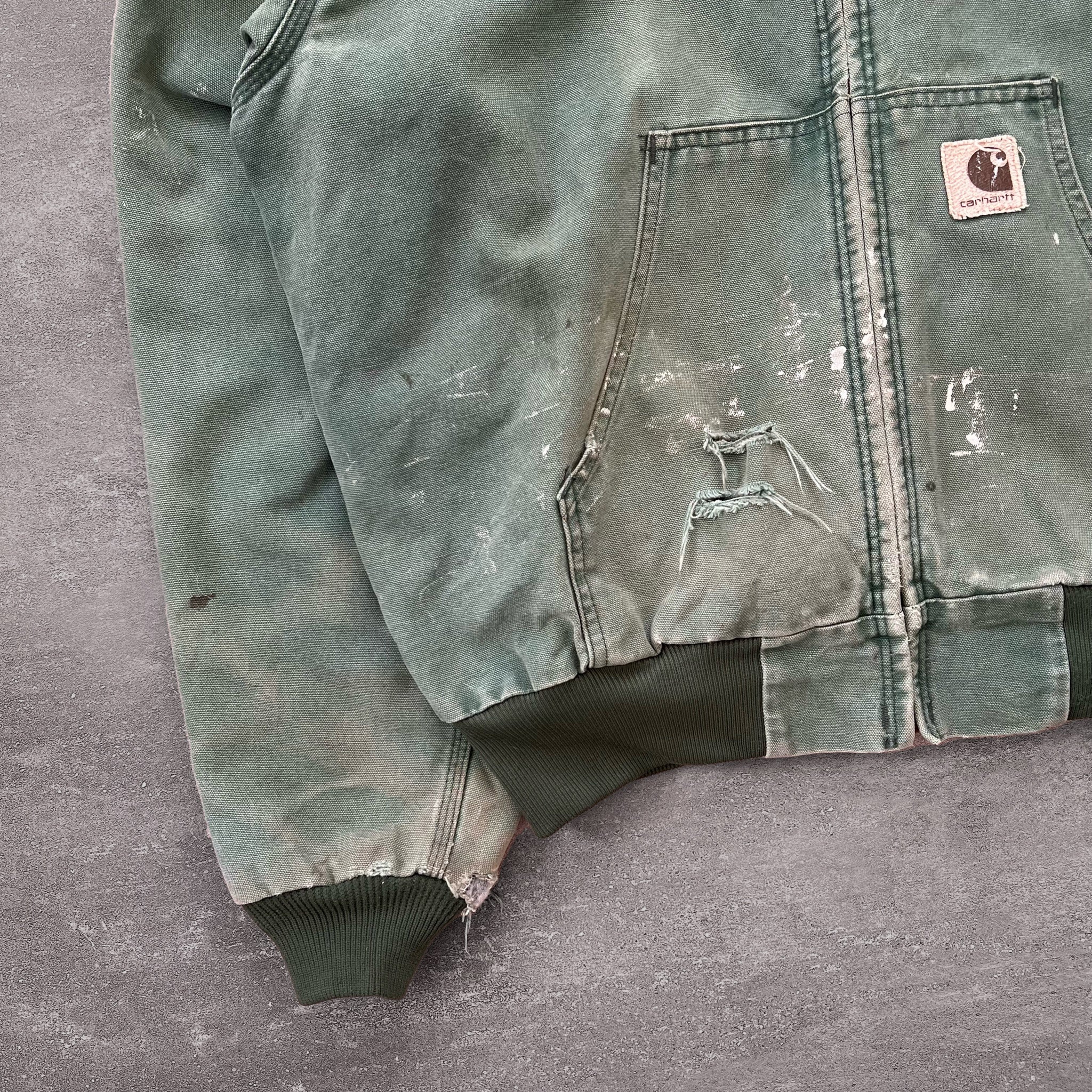 1990s Carhartt Duck Jacket Faded Seafoam – Ametora