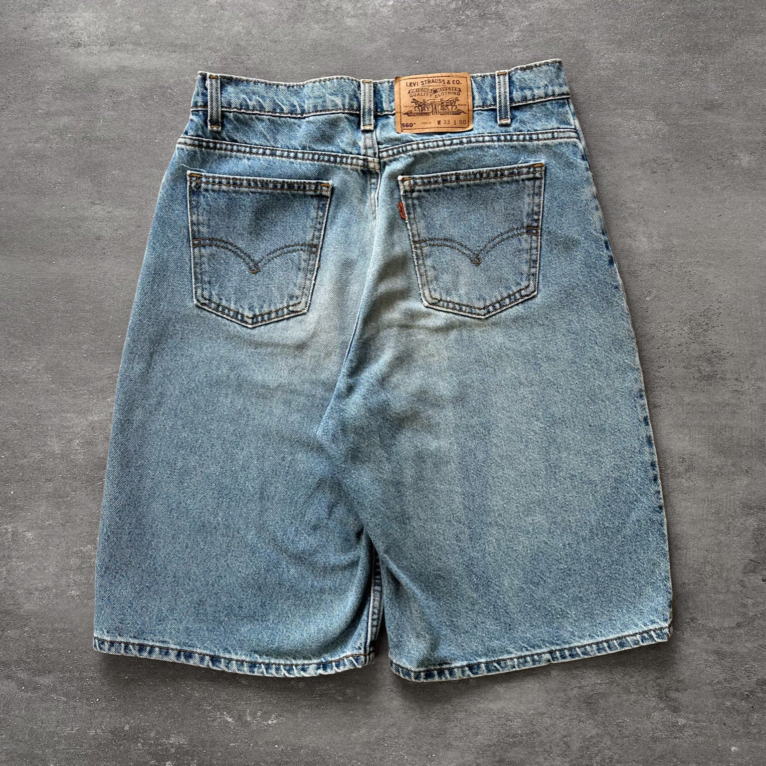 1990s Levi's 560 Orange Tab Jorts 31