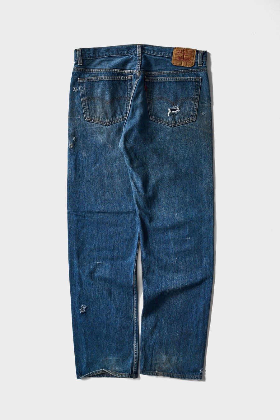 1990s Levi's 501 Buckshot Faded Blue Jeans 35