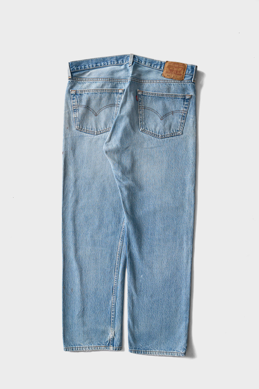 1990s Levi's 501 Light Wash Distressed Jeans 36