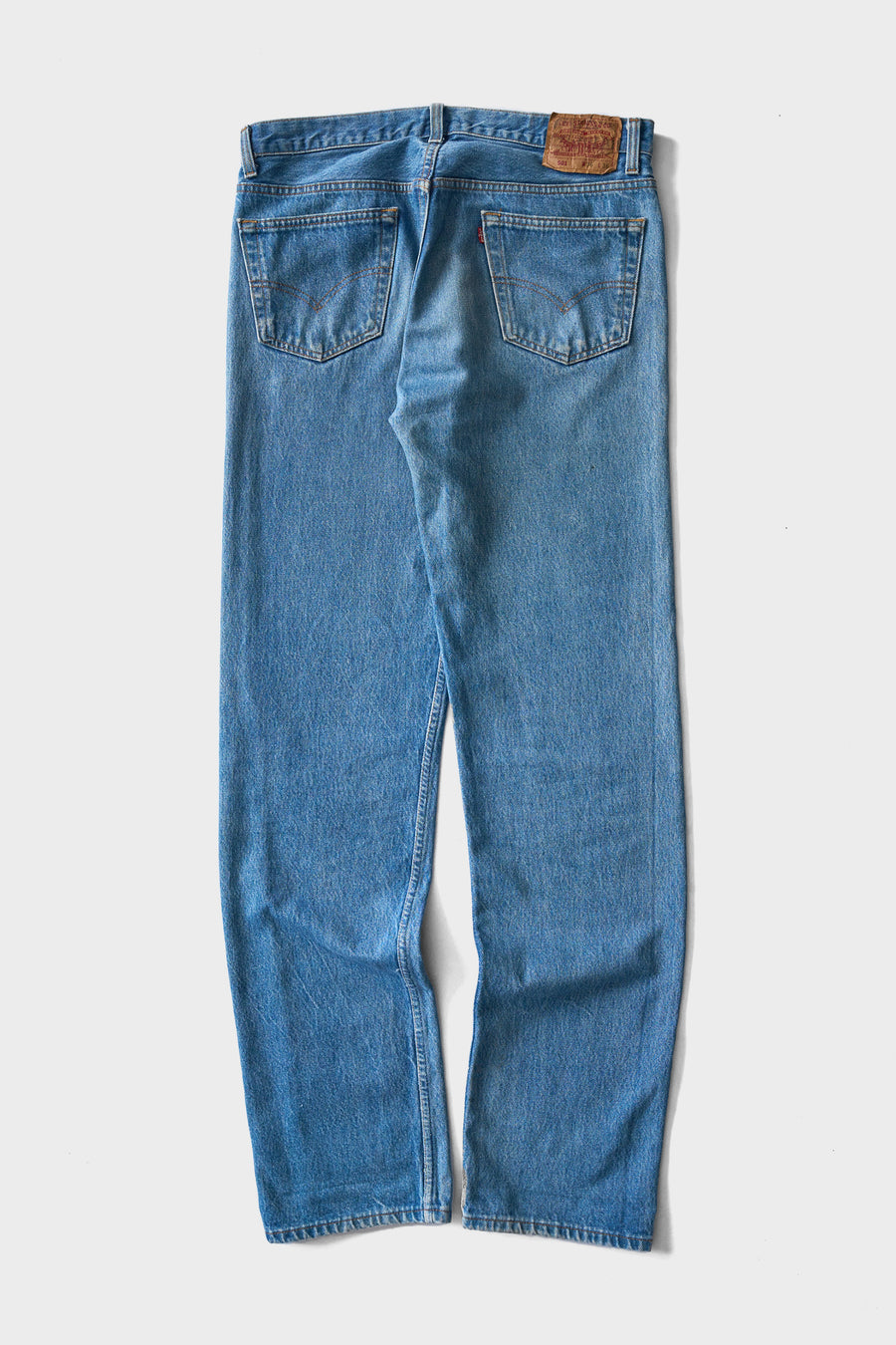 1990s Levi's 501 Faded Blue Dirty Wash Jeans 35