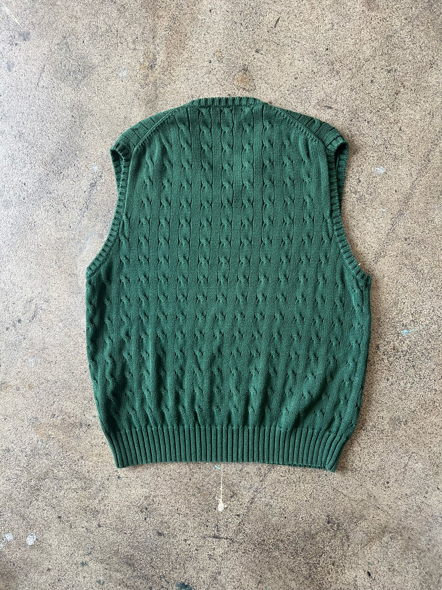 2000s Polo Ralph Lauren Cable Knit Sweater Vest