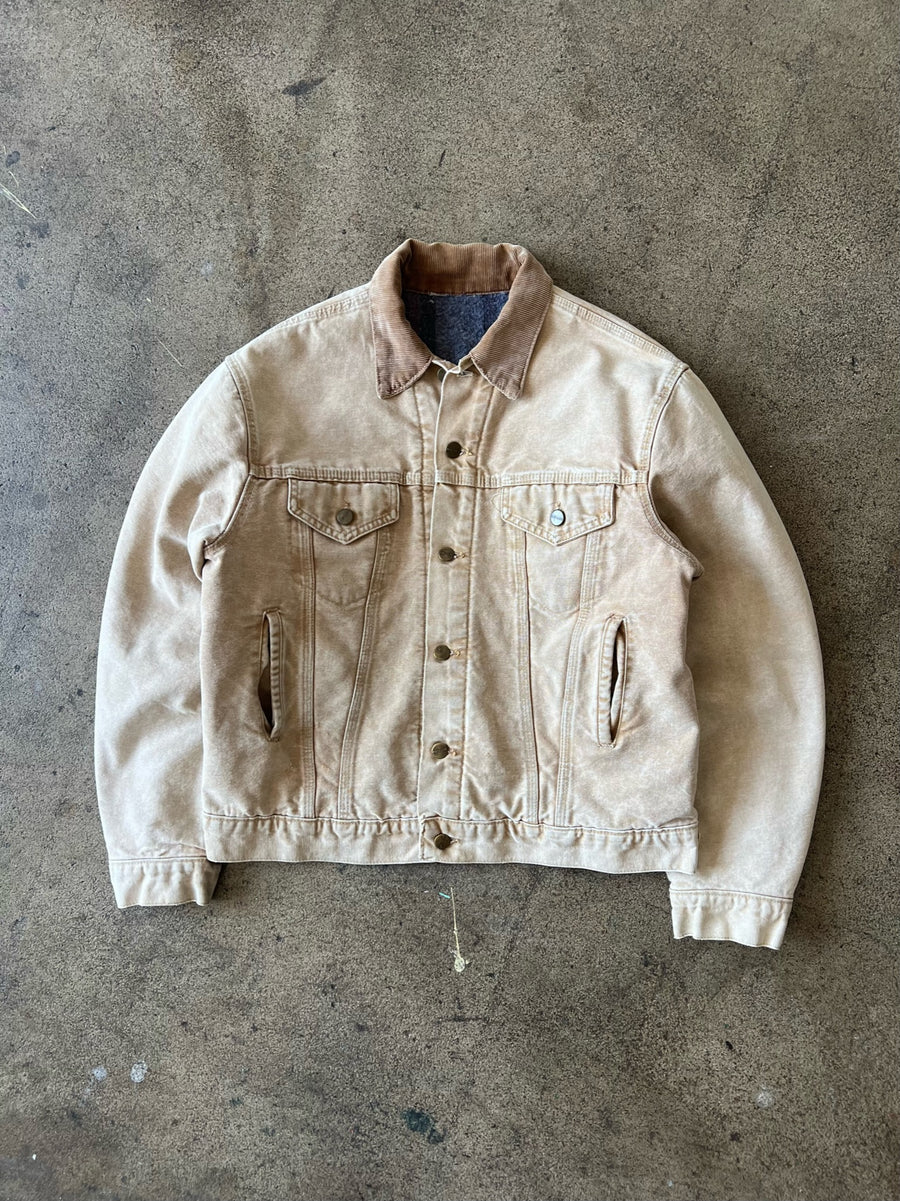 1990s Carhartt Trucker Jacket Faded Tan