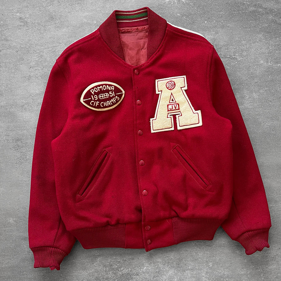 1950s Pomona Two Tone Varsity Jacket