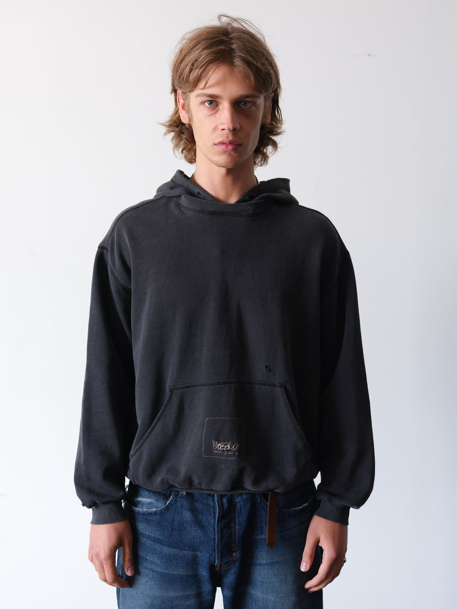 2000s Mossimo Faded Black Afterhood Hoodie