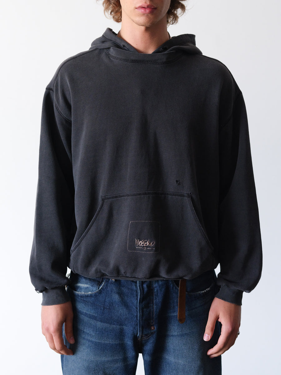 2000s Mossimo Faded Black Afterhood Hoodie