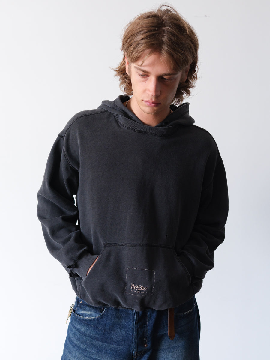 2000s Mossimo Faded Black Afterhood Hoodie