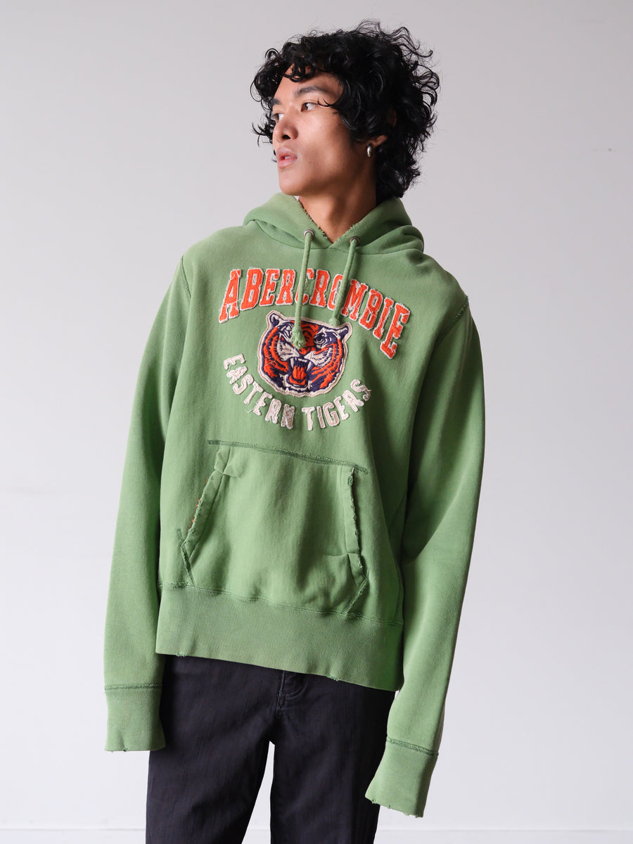 2000s A&F Eastern Tigers Heavyweight Green Hoodie