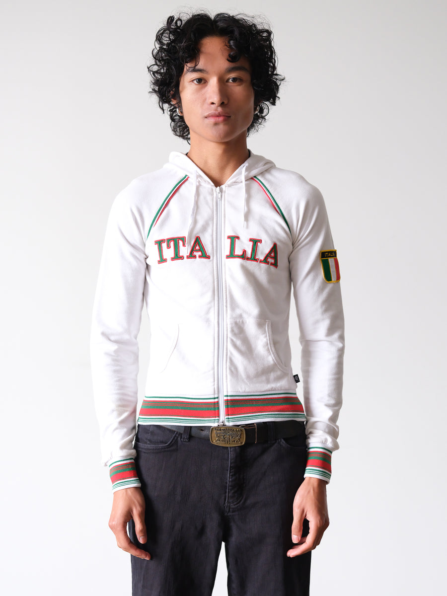 2000s Italia Raglan Zip Hoodie
