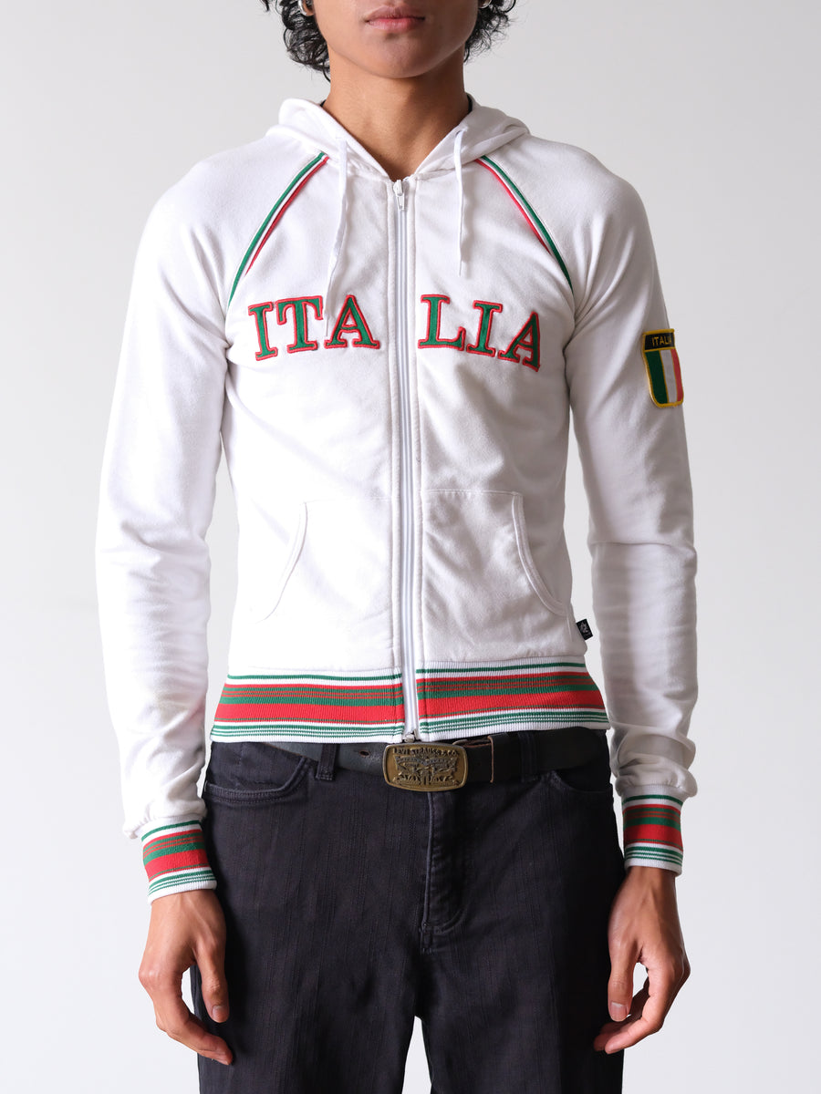 2000s Italia Raglan Zip Hoodie