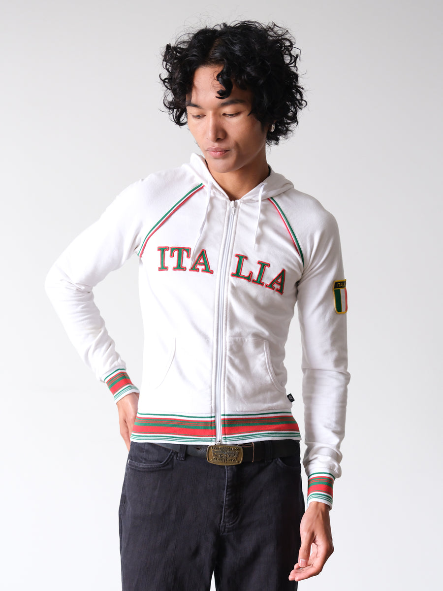 2000s Italia Raglan Zip Hoodie