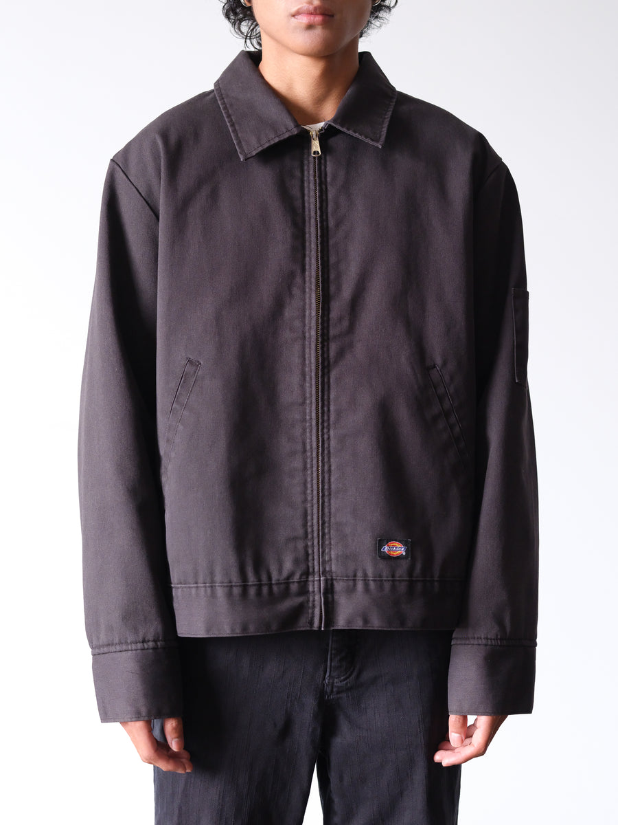 ジャケット・アウター Dickies work jacket biker vintage 2000s Dickies Faded Black Work Jacket – Ametora