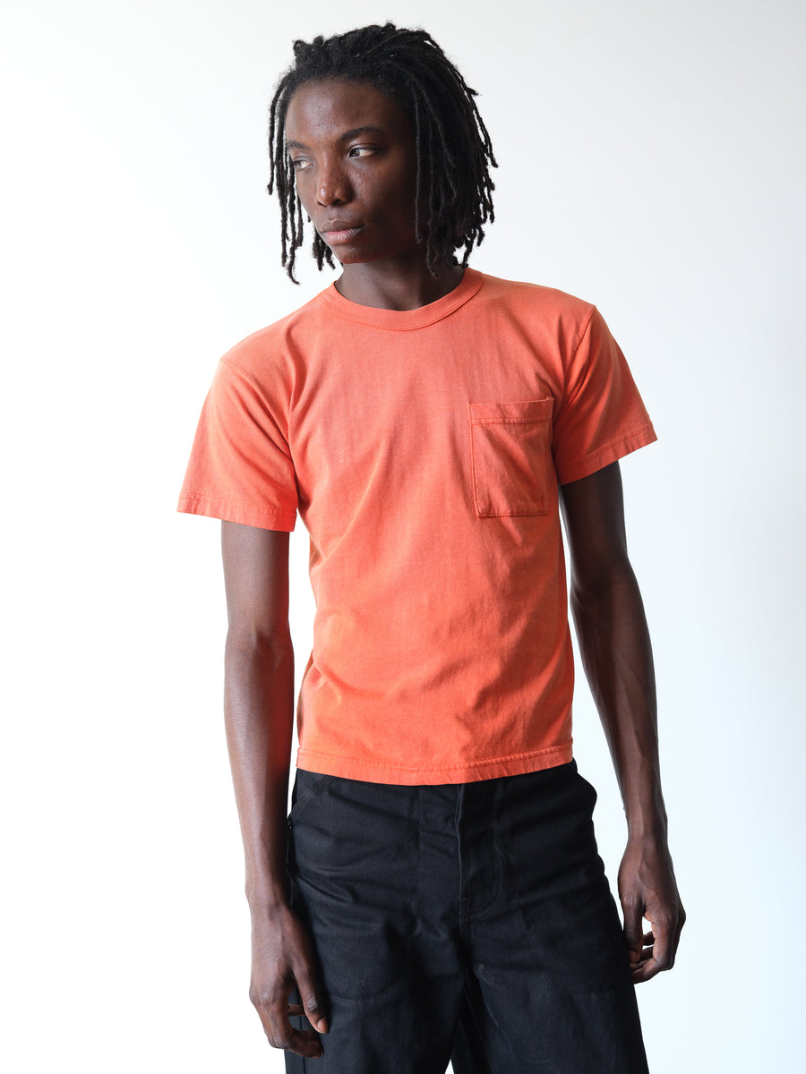 1990s Sun Faded Orange Pocket Tee
