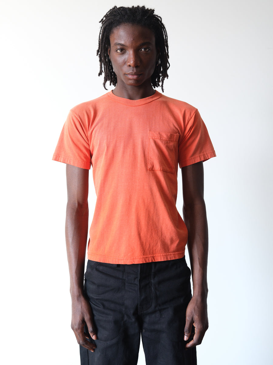 1990s Sun Faded Orange Pocket Tee