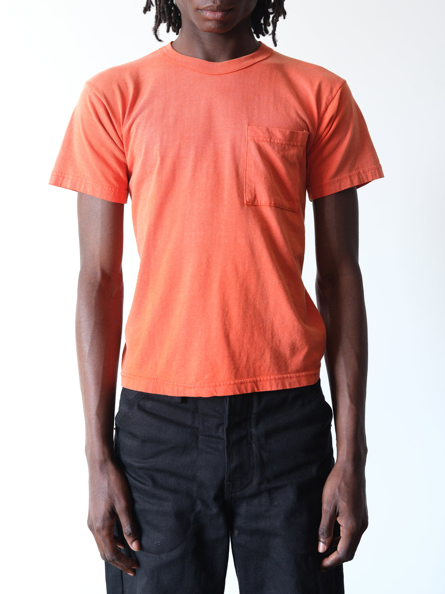 1990s Sun Faded Orange Pocket Tee