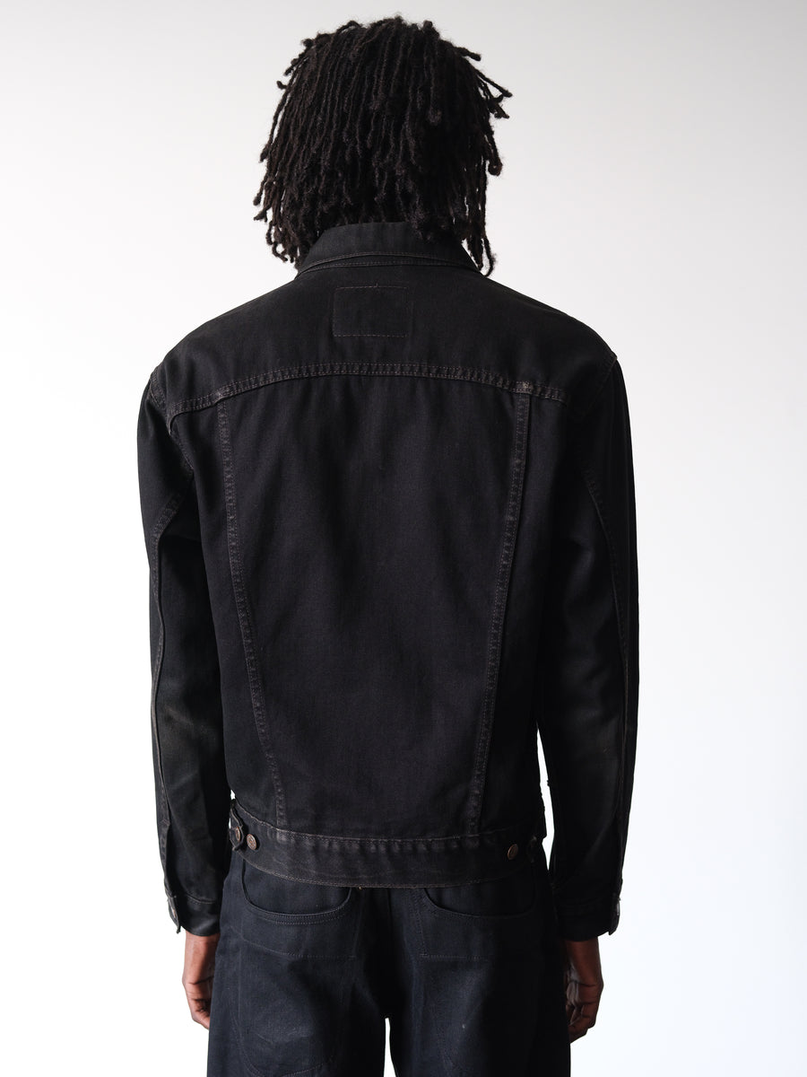 1980-90s Levi's Type III Black Denim Trucker Jacket