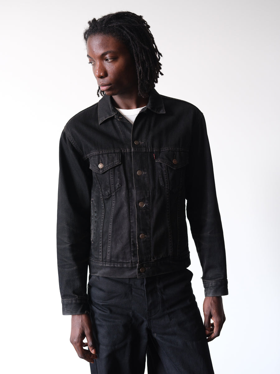 1980-90s Levi's Type III Black Denim Trucker Jacket