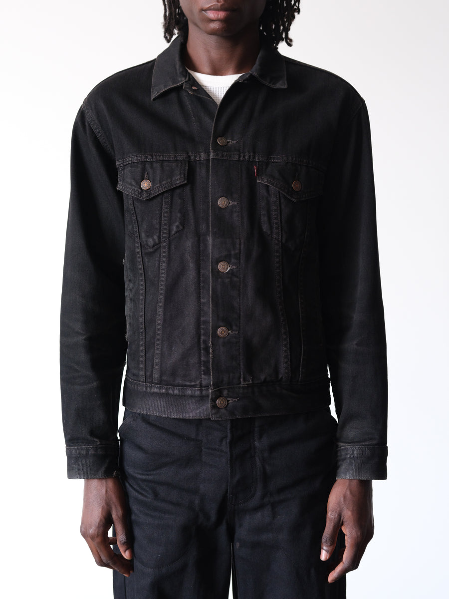 1980-90s Levi's Type III Black Denim Trucker Jacket