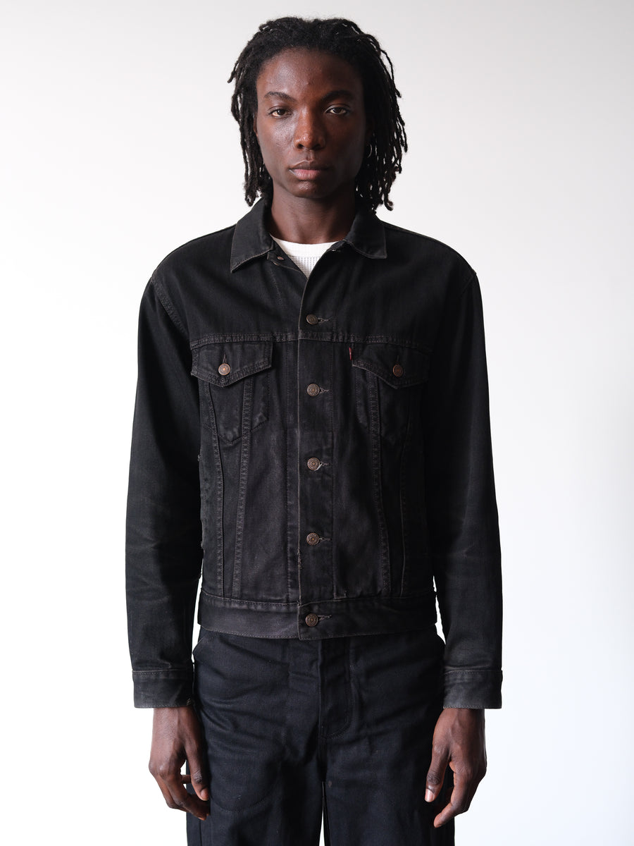 1980-90s Levi's Type III Black Denim Trucker Jacket