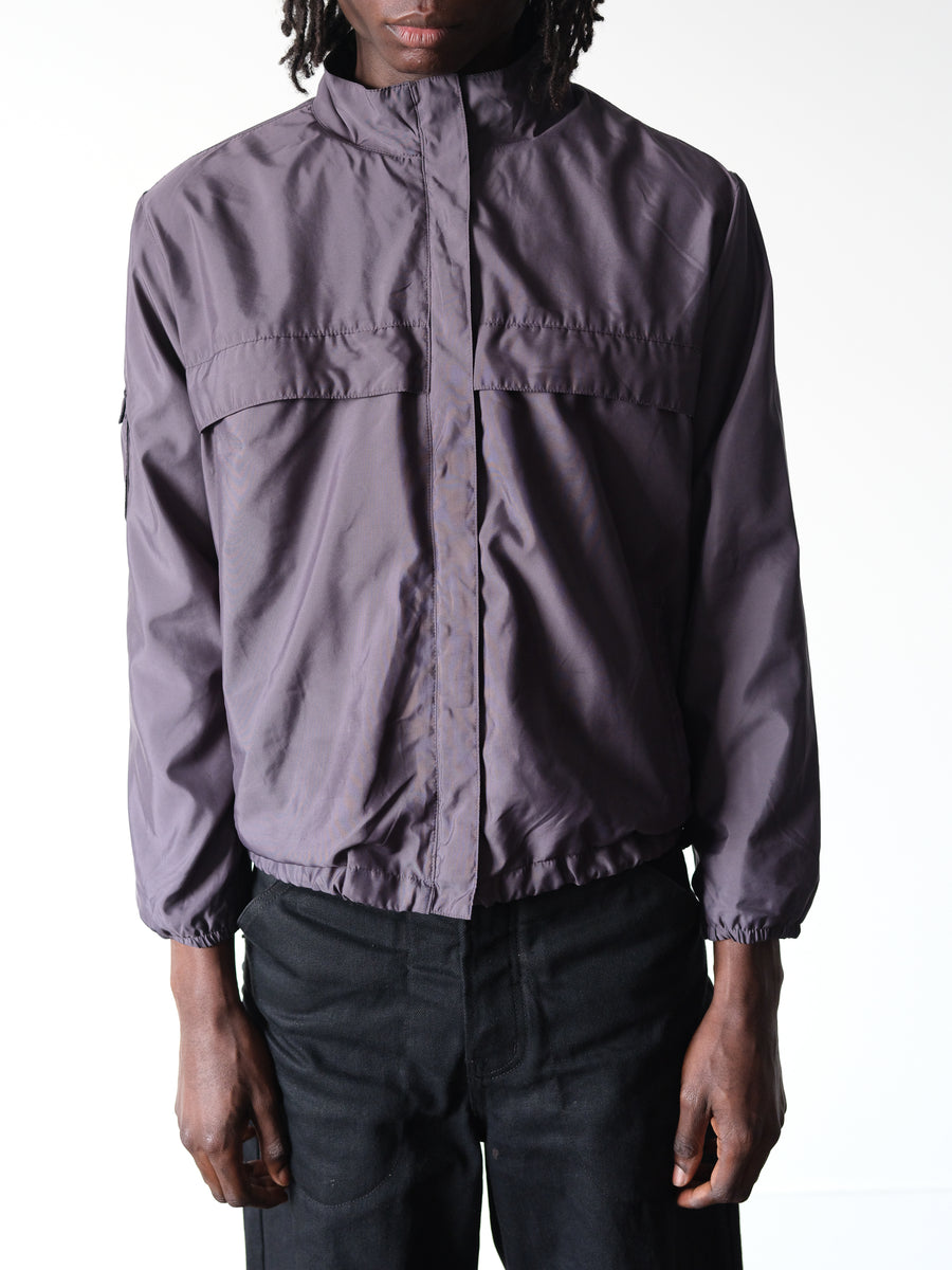 2000s Gap Gray Nylon Double Pocket Windbreaker