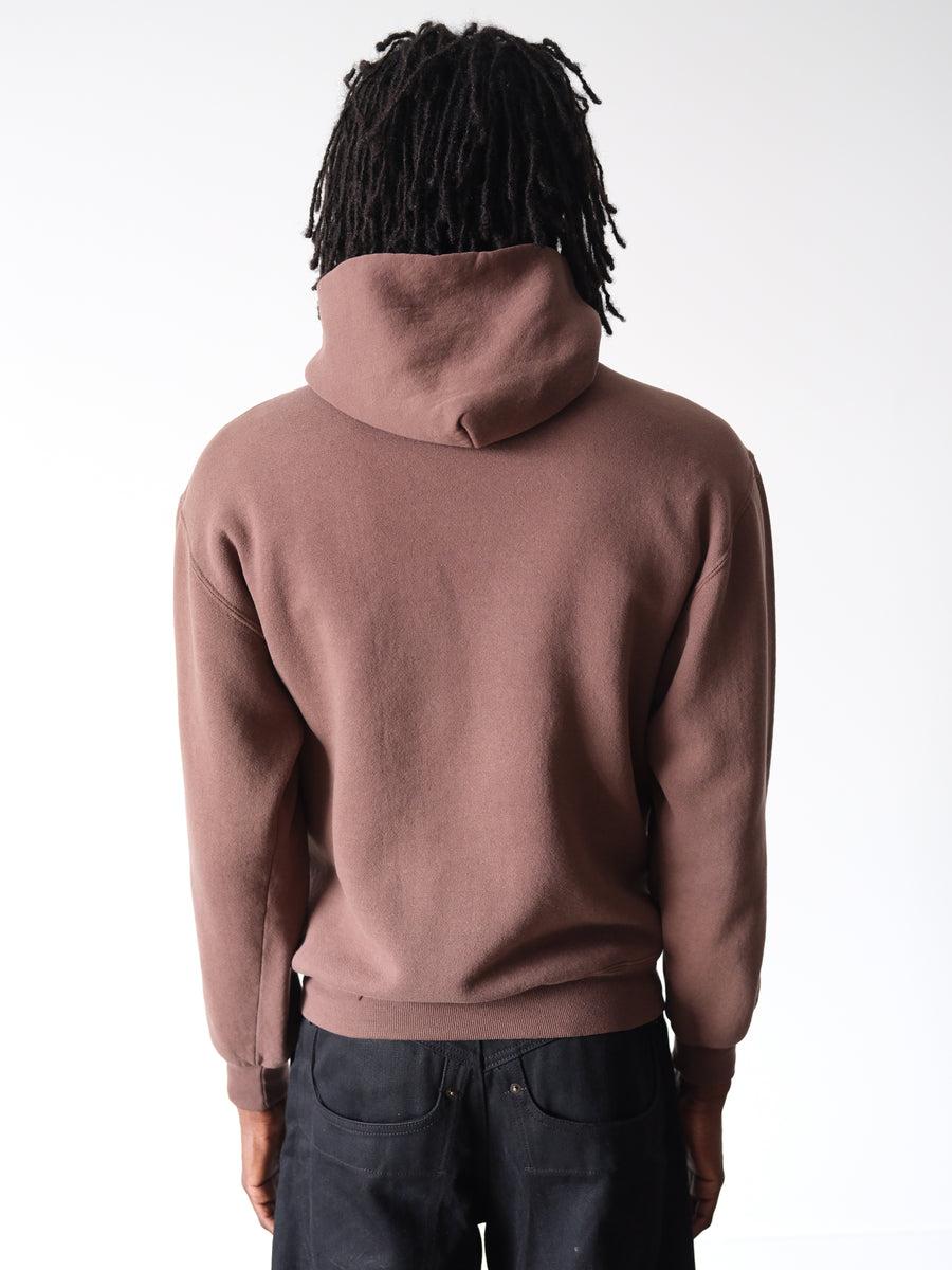 1990s Russell Faded Chocolate Hoodie