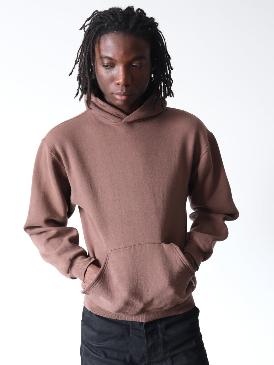 1990s Russell Faded Chocolate Hoodie