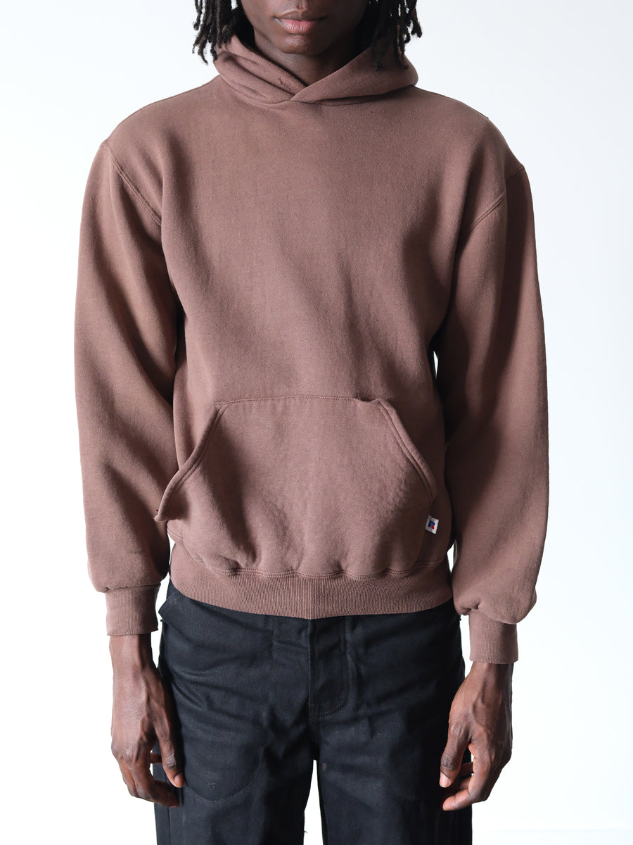 1990s Russell Faded Chocolate Hoodie