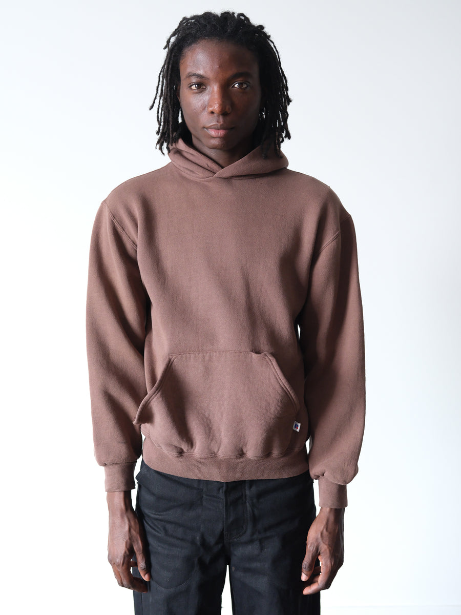 1990s Russell Faded Chocolate Hoodie