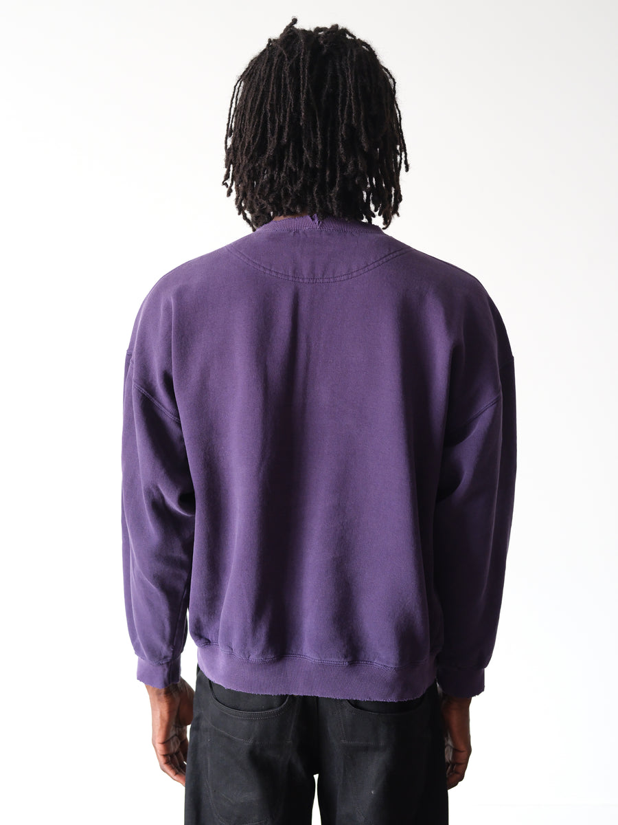 1990-00s Gap Boxy Navy Sunfaded Crewneck Sweatshirt