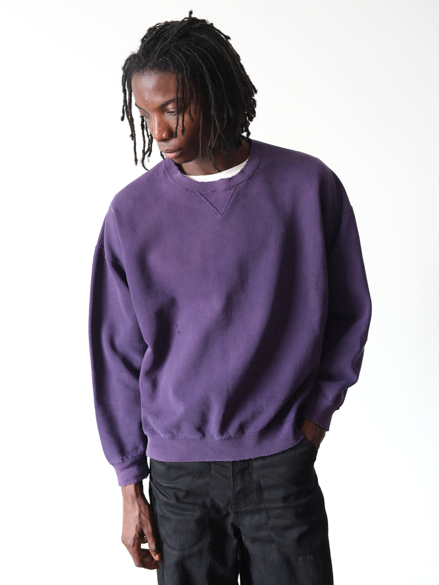 1990-00s Gap Boxy Navy Sunfaded Crewneck Sweatshirt