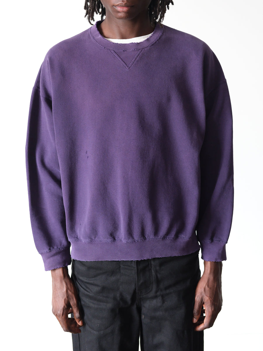 1990-00s Gap Boxy Navy Sunfaded Crewneck Sweatshirt