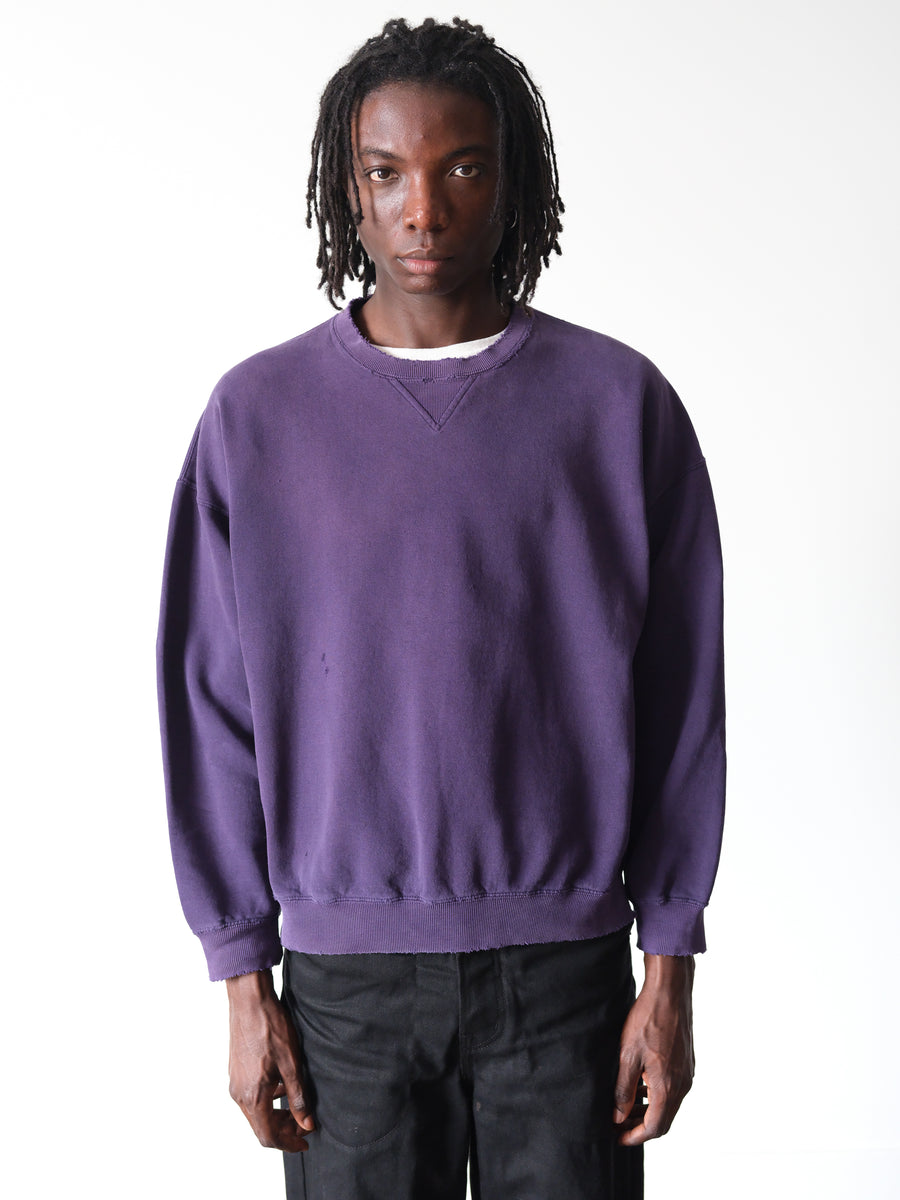 1990-00s Gap Boxy Navy Sunfaded Crewneck Sweatshirt