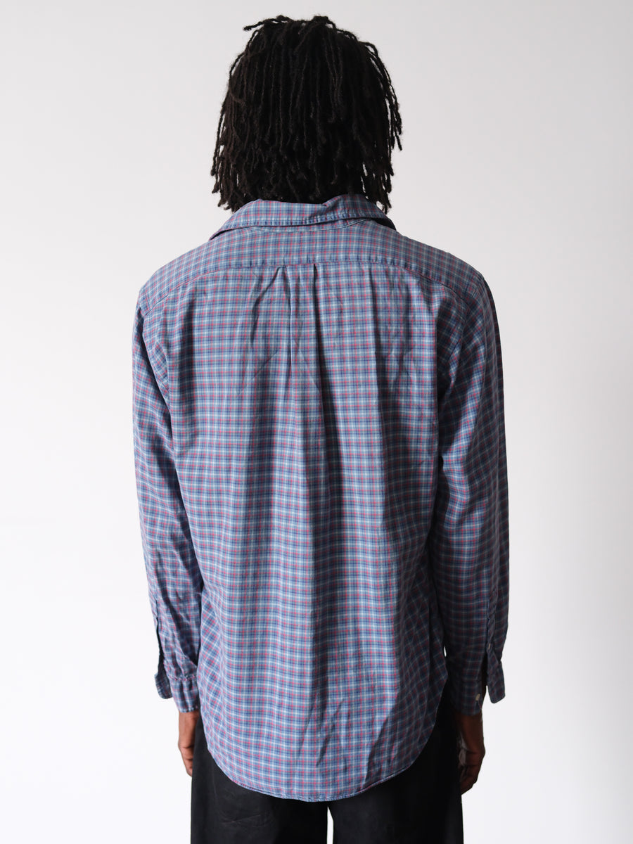 2000s Polo Ralph Lauren Blue Red Green White Worn-In Shirt