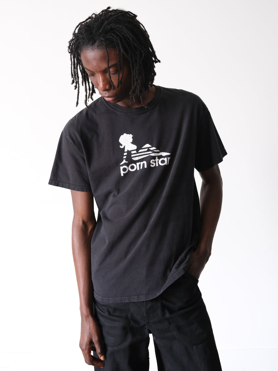 2000s Pornstar Adidas Logo Flip Tee