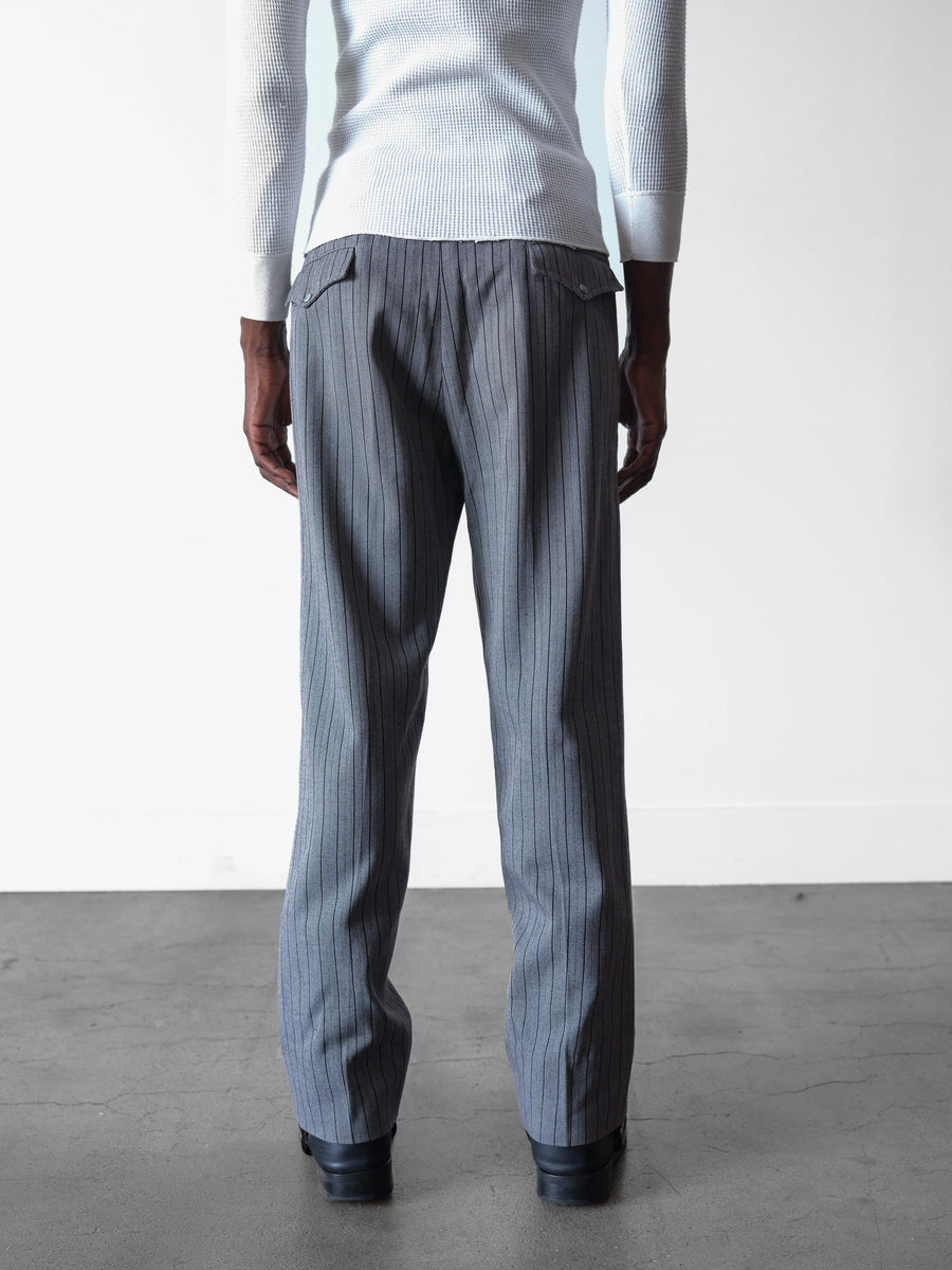 1960s-70s Western Pearl Snap Striped Trousers 32