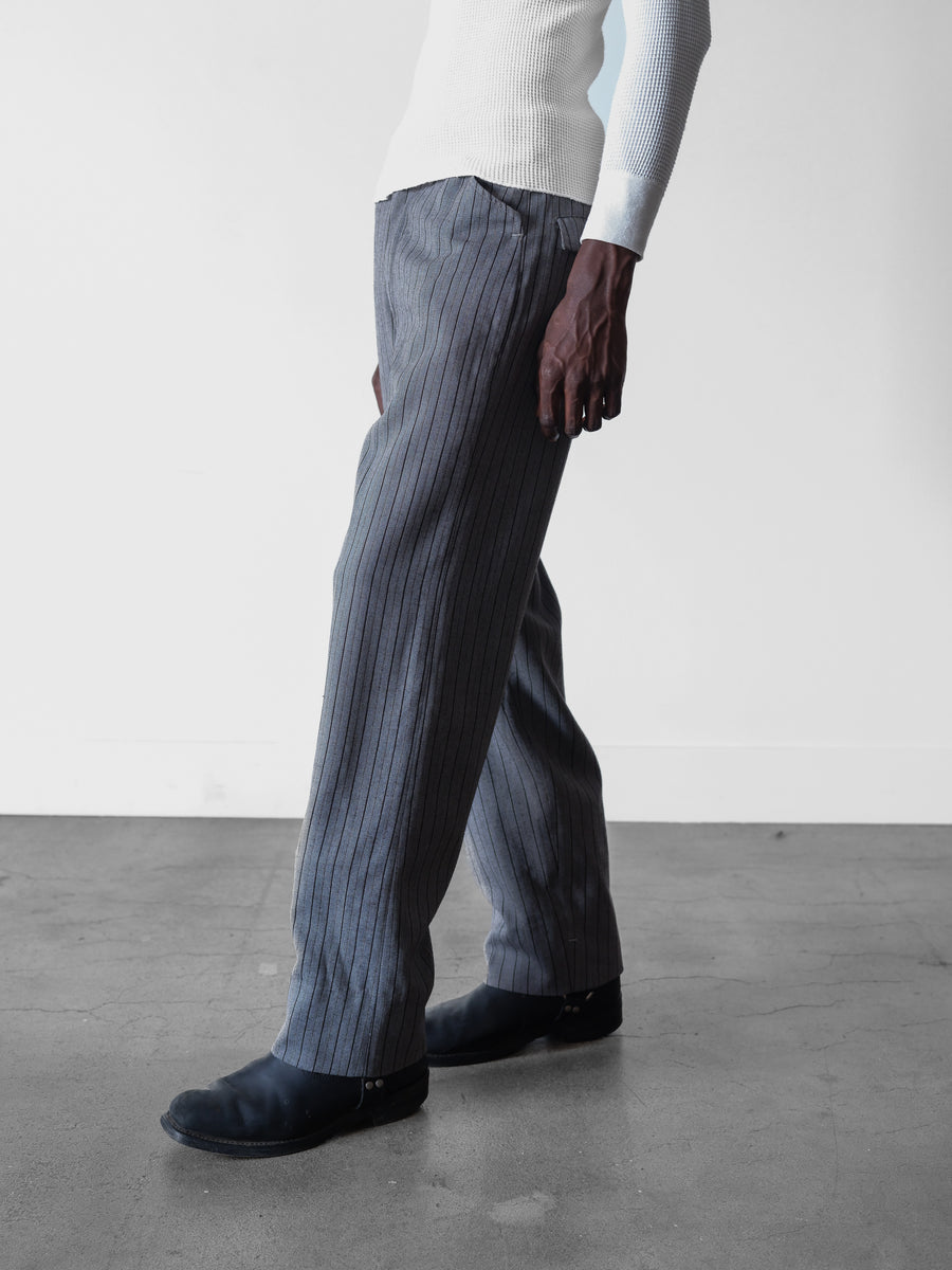 1960s-70s Western Pearl Snap Striped Trousers 32