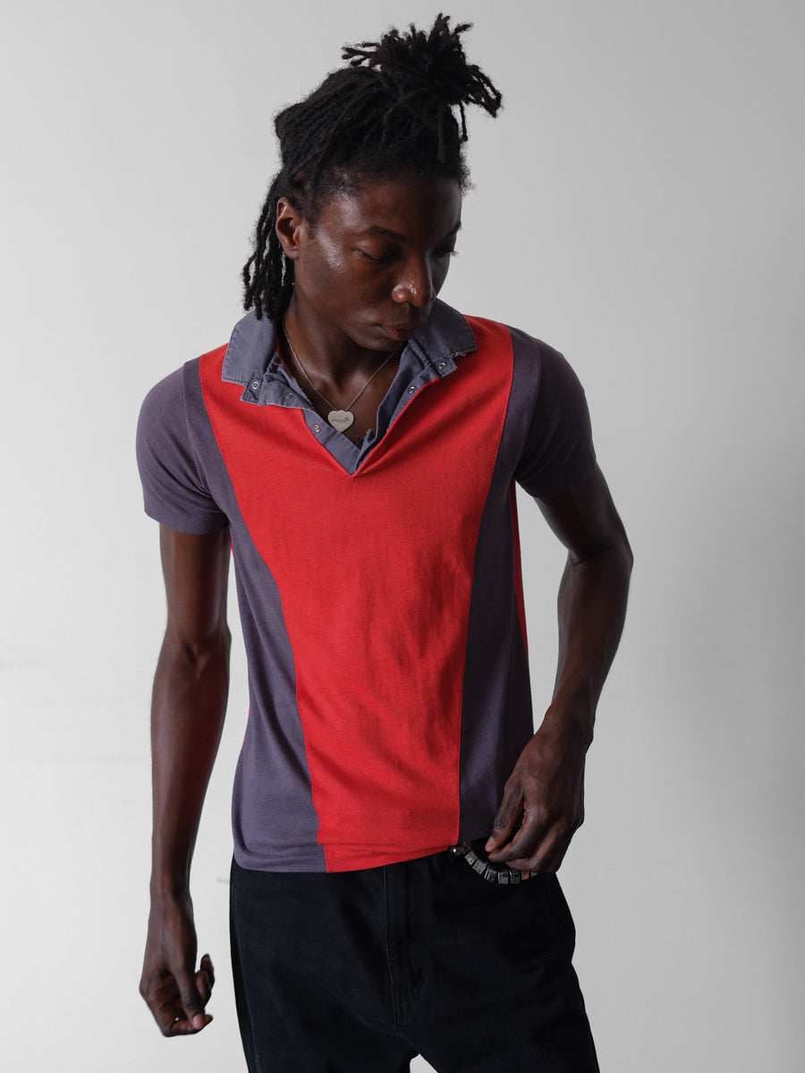 1970s-80s Levi's Colorblock Polo Shirt