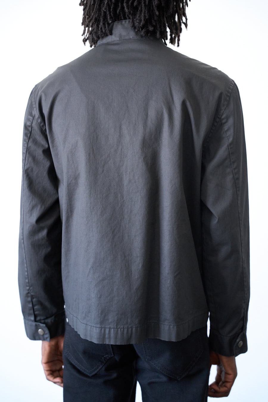 2000s Calvin Klein Cafe Racer Nylon-Style Jacket