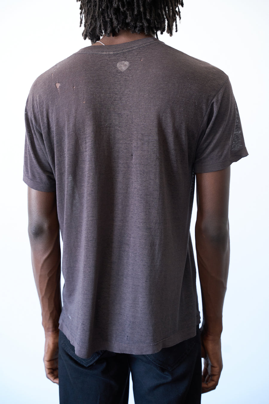 1980s OK Savant Faded Black Sheer Tee