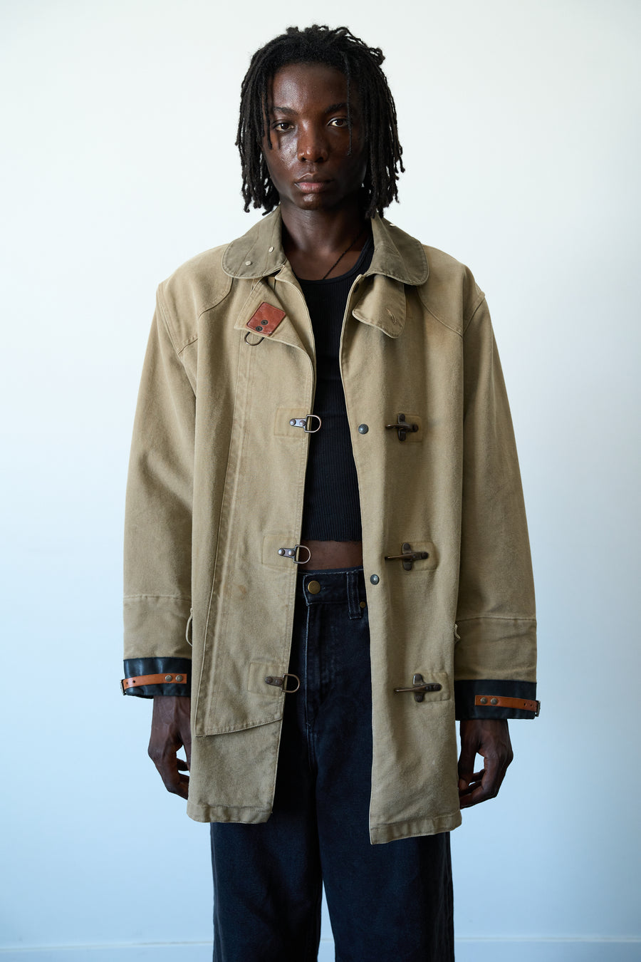 1990s-00s Ralph Lauren Canvas Fireman Trench Coat