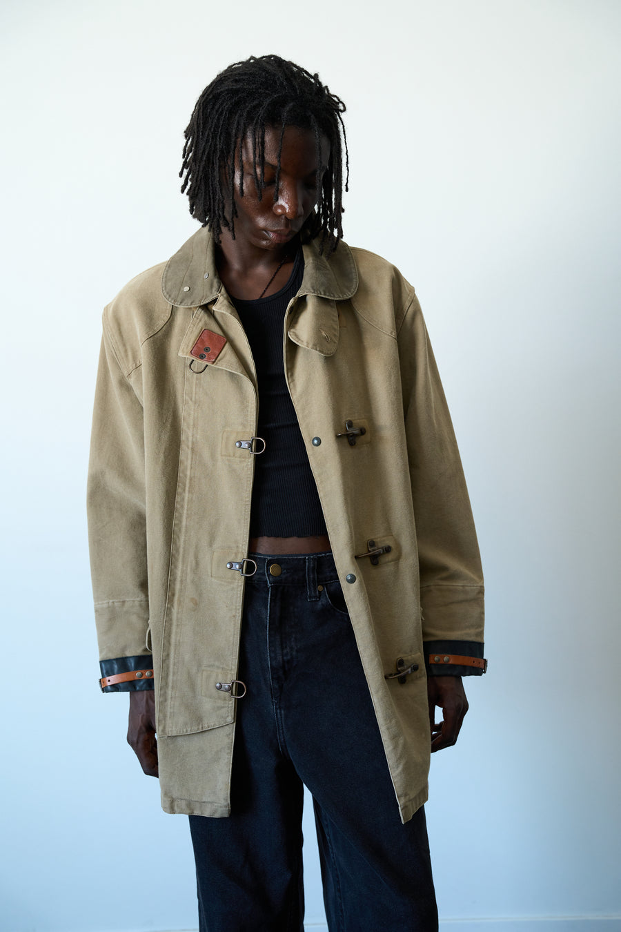 1990s-00s Ralph Lauren Canvas Fireman Trench Coat